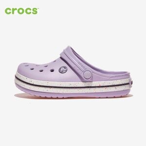 Crocs Kids' Crocband Speckled Band Clog Size C7 Lavender NEW